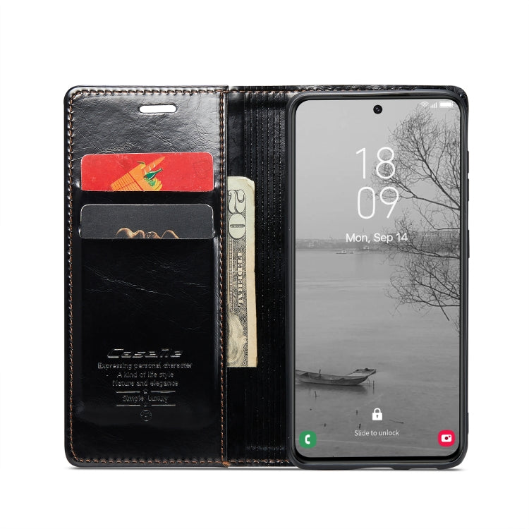 For Samsung Galaxy S23+ 5G CaseMe 003 Crazy Horse Texture Leather Phone Case(Black) - Galaxy S23+ 5G Cases by CaseMe | Online Shopping South Africa | PMC Jewellery | Buy Now Pay Later Mobicred