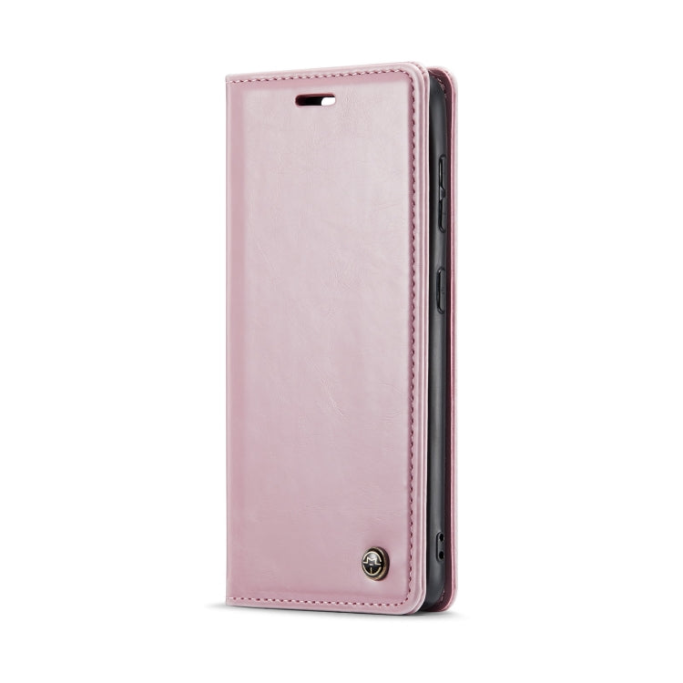 For Samsung Galaxy S23+ 5G CaseMe 003 Crazy Horse Texture Leather Phone Case(Rose Gold) - Galaxy S23+ 5G Cases by CaseMe | Online Shopping South Africa | PMC Jewellery | Buy Now Pay Later Mobicred