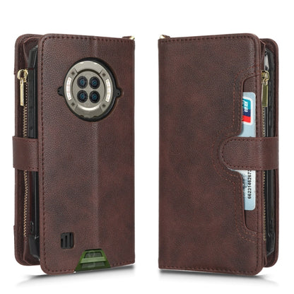 For Doogee S96 Pro Litchi Texture Zipper Leather Phone Case(Brown) - Doogee Cases by PMC Jewellery | Online Shopping South Africa | PMC Jewellery | Buy Now Pay Later Mobicred