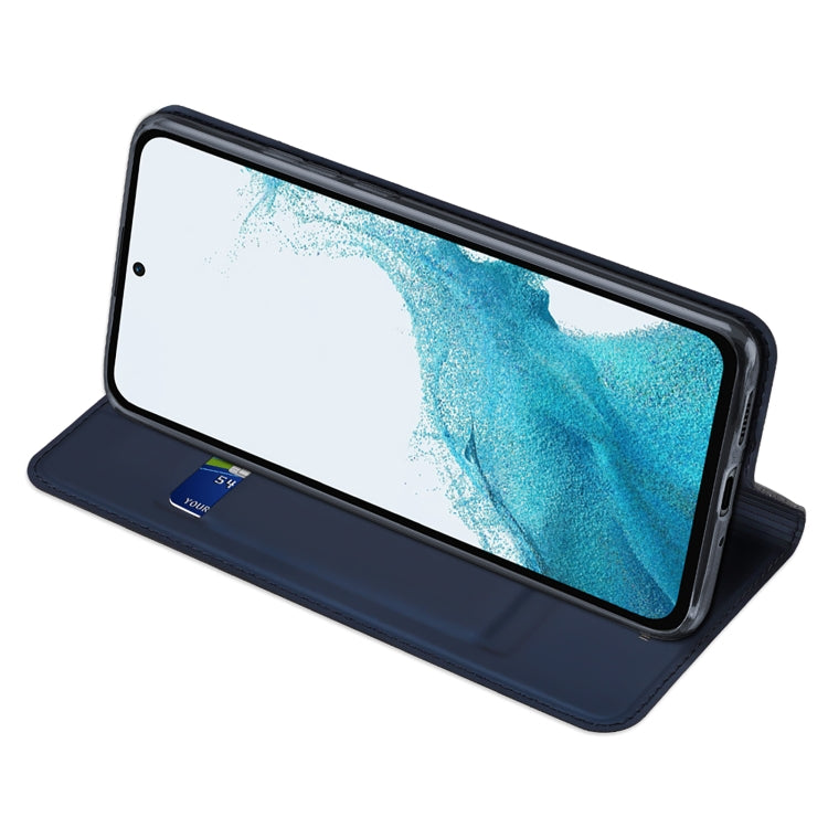 For Samsung Galaxy A54 5G DUX DUCIS Skin Pro Series Flip Leather Phone Case(Blue) - Galaxy Phone Cases by DUX DUCIS | Online Shopping South Africa | PMC Jewellery | Buy Now Pay Later Mobicred