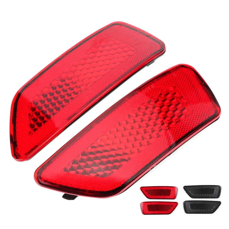 1 Pair For Jeep Grand Cherokee 2011-2018 Car Rear Bumper Lamp Reflector 57010720AC 57010721AC(Smoked Black) - Warning Lights by PMC Jewellery | Online Shopping South Africa | PMC Jewellery | Buy Now Pay Later Mobicred