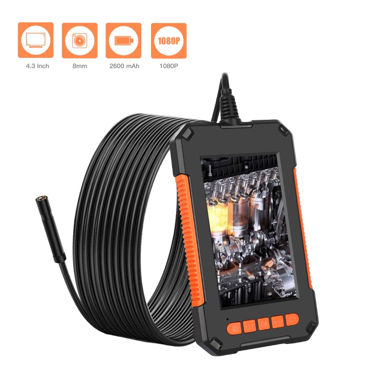 P40 8mm HD Waterproof Portable Integrated Hand-held Vertical Screen Industry Endoscope, Length:2m(Hardwire) -  by PMC Jewellery | Online Shopping South Africa | PMC Jewellery | Buy Now Pay Later Mobicred