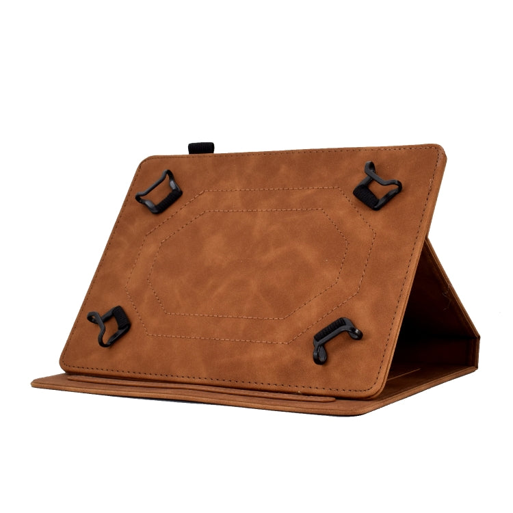 For 10 inch Tablets Tower Embossed Leather Tablet Case(Brown) - free shipping - PMC TechLife - Order now!