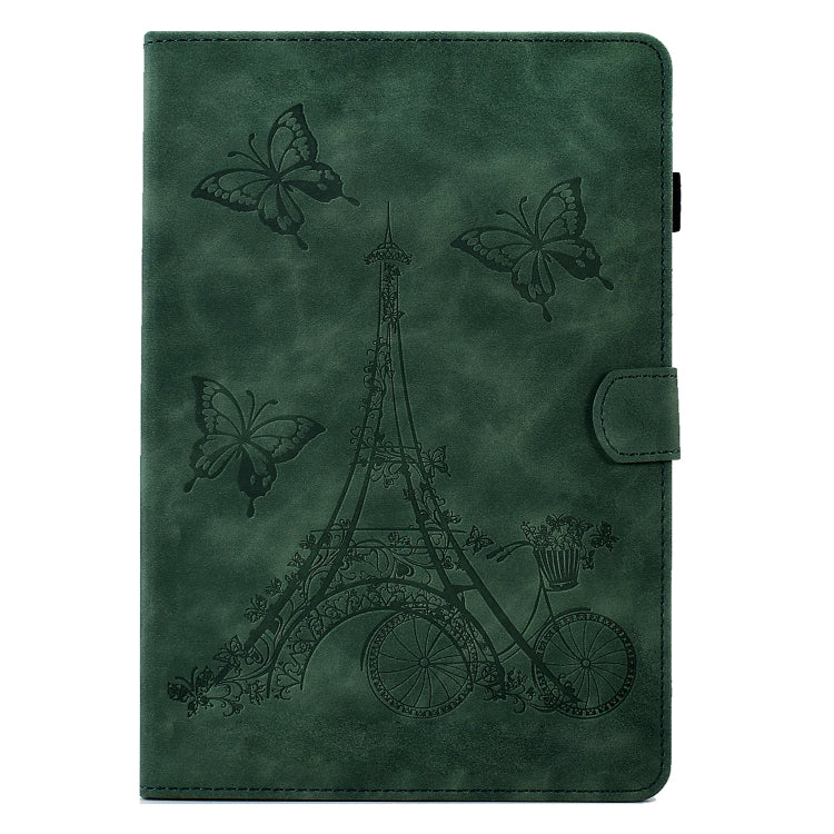 For 10 inch Tablets Tower Embossed Leather Tablet Case(Green) - Others by PMC TechLife | Online Shopping South Africa | PMC TechLife | Buy Now Pay Later Mobicred