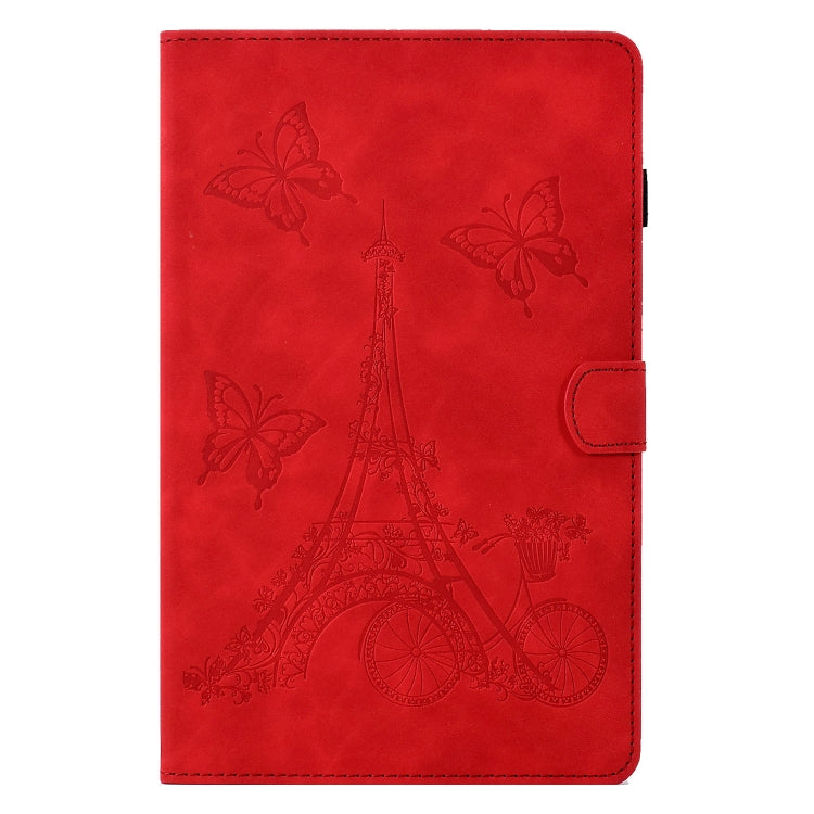 For Lenovo Tab M10 Gen 2 Tower Embossed Leather Smart Tablet Case(Red) - Lenovo by PMC TechLife | Online Shopping South Africa | PMC TechLife | Buy Now Pay Later Mobicred