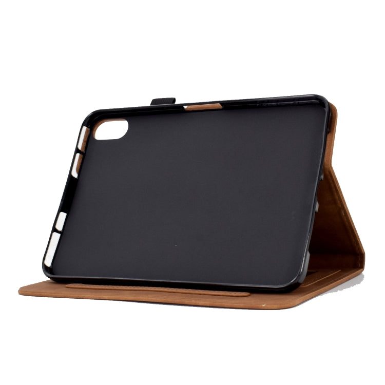 For Lenovo Tab P11 Tower Embossed Leather Smart Tablet Case(Brown) - Lenovo by PMC TechLife | Online Shopping South Africa | PMC TechLife | Buy Now Pay Later Mobicred