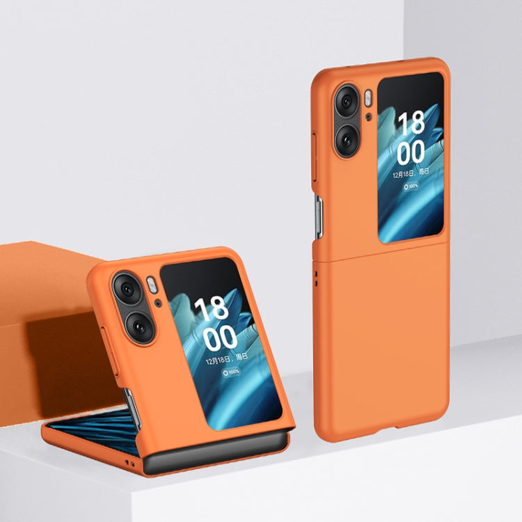 For OPPO Find N2 Flip Skin Feel PC Phone Case(Orange) - Find N2 Flip Cases by PMC Jewellery | Online Shopping South Africa | PMC Jewellery | Buy Now Pay Later Mobicred