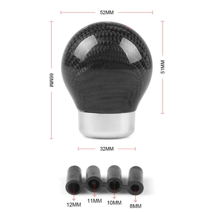 Universal Car Carbon Fiber Gear Shift Knob, 5-speed - Shift Knob by PMC Jewellery | Online Shopping South Africa | PMC Jewellery | Buy Now Pay Later Mobicred