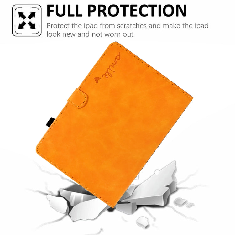 For Amazon Kindle Youth Version 2022 Embossed Smile Flip Tablet Leather Smart Case(Khaki) - Amazon by PMC TechLife | Online Shopping South Africa | PMC TechLife | Buy Now Pay Later Mobicred