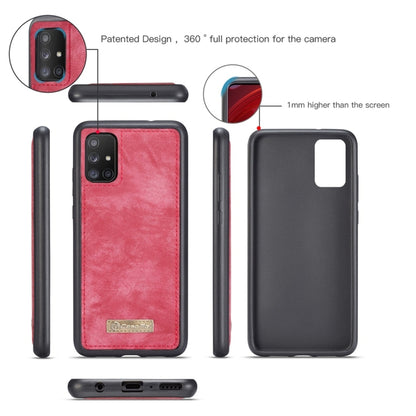 For Galaxy A51 4G CaseMe-008 Detachable Multifunctional Horizontal Flip Leather Case with Card Slot & Holder & Zipper Wallet & Photo Frame(Red) - Galaxy Phone Cases by CaseMe | Online Shopping South Africa | PMC Jewellery | Buy Now Pay Later Mobicred