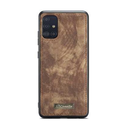 For Galaxy A71 4G CaseMe-008 Detachable Multifunctional Horizontal Flip Leather Case with Card Slot & Holder & Zipper Wallet & Photo Frame(Brown) - Galaxy Phone Cases by CaseMe | Online Shopping South Africa | PMC Jewellery | Buy Now Pay Later Mobicred