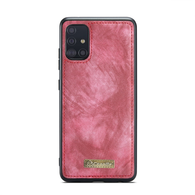 For Galaxy A71 4G CaseMe-008 Detachable Multifunctional Horizontal Flip Leather Case with Card Slot & Holder & Zipper Wallet & Photo Frame(Red) - free shipping - PMC Jewellery - Order now!