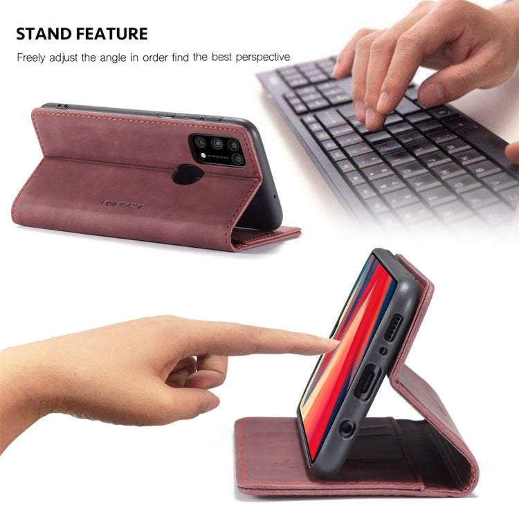 For Galaxy M31 CaseMe-013 Multifunctional Horizontal Flip Leather Case with Card Slot & Holder & Wallet(Wine Red) - free shipping - PMC Jewellery - Order now!