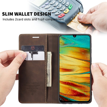 For Galaxy M31 CaseMe-013 Multifunctional Horizontal Flip Leather Case with Card Slot & Holder & Wallet(Coffee) - Galaxy Phone Cases by CaseMe | Online Shopping South Africa | PMC Jewellery | Buy Now Pay Later Mobicred