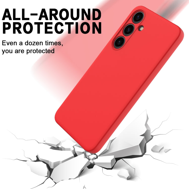 For Samsung Galaxy S24 5G Color Liquid Silicone Phone Case(Red) - Galaxy S24 5G Cases by PMC Jewellery | Online Shopping South Africa | PMC Jewellery