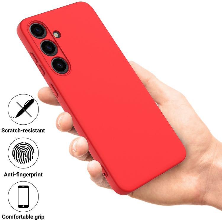 For Samsung Galaxy S24 5G Color Liquid Silicone Phone Case(Red) - Galaxy S24 5G Cases by PMC Jewellery | Online Shopping South Africa | PMC Jewellery