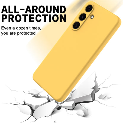 For Samsung Galaxy S25 5G Color Liquid Silicone Phone Case(Yellow) - Galaxy S25 5G Cases by PMC Jewellery | Online Shopping South Africa | PMC Jewellery | Buy Now Pay Later Mobicred