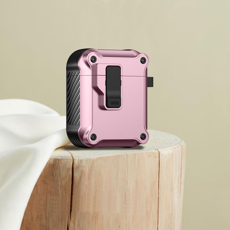 For AirPods 1 / 2 Eagle Shockproof Earphone Protective Case with Switch(Pink) - For AirPods 1/2 by PMC Jewellery | Online Shopping South Africa | PMC Jewellery | Buy Now Pay Later Mobicred