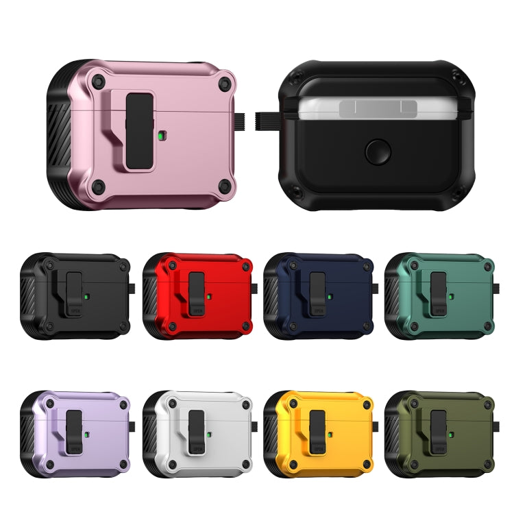 For AirPods Pro Eagle Shockproof Earphone Protective Case with Switch(Pink) - For AirPods Pro by PMC Jewellery | Online Shopping South Africa | PMC Jewellery | Buy Now Pay Later Mobicred