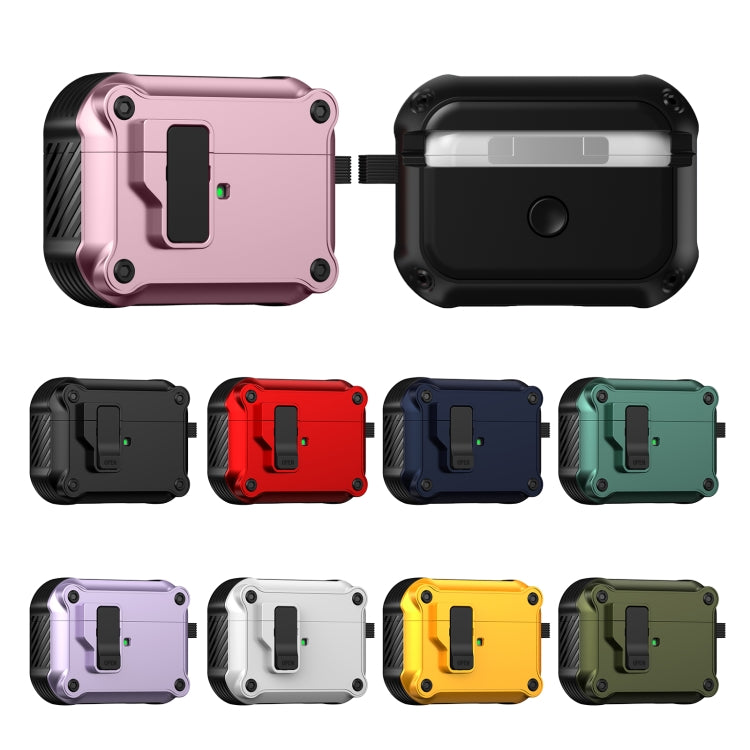 For AirPods Pro 2 Eagle Shockproof Earphone Protective Case with Switch(Red) - For AirPods Pro 2 by PMC Jewellery | Online Shopping South Africa | PMC Jewellery | Buy Now Pay Later Mobicred