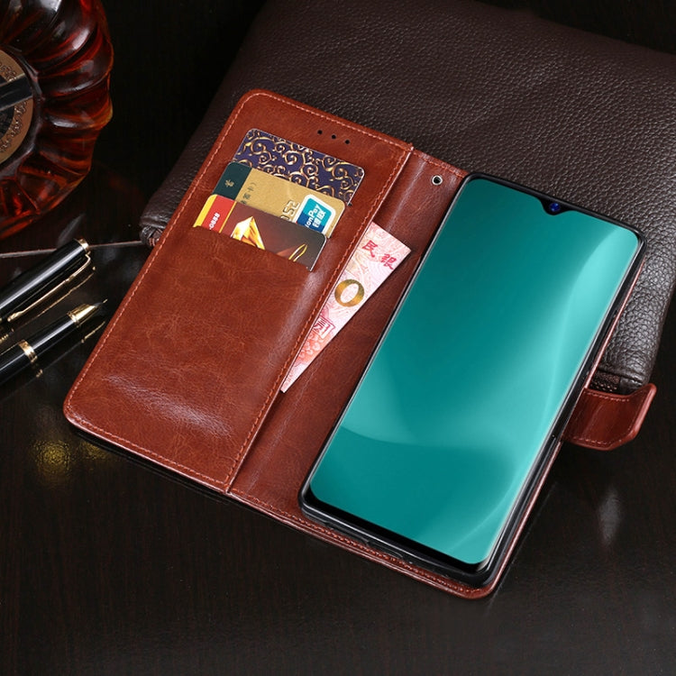 For Blackview A60 idewei Crazy Horse Texture Horizontal Flip Leather Case with Holder & Card Slots & Wallet(Dark Blue) - More Brand by idewei | Online Shopping South Africa | PMC Jewellery