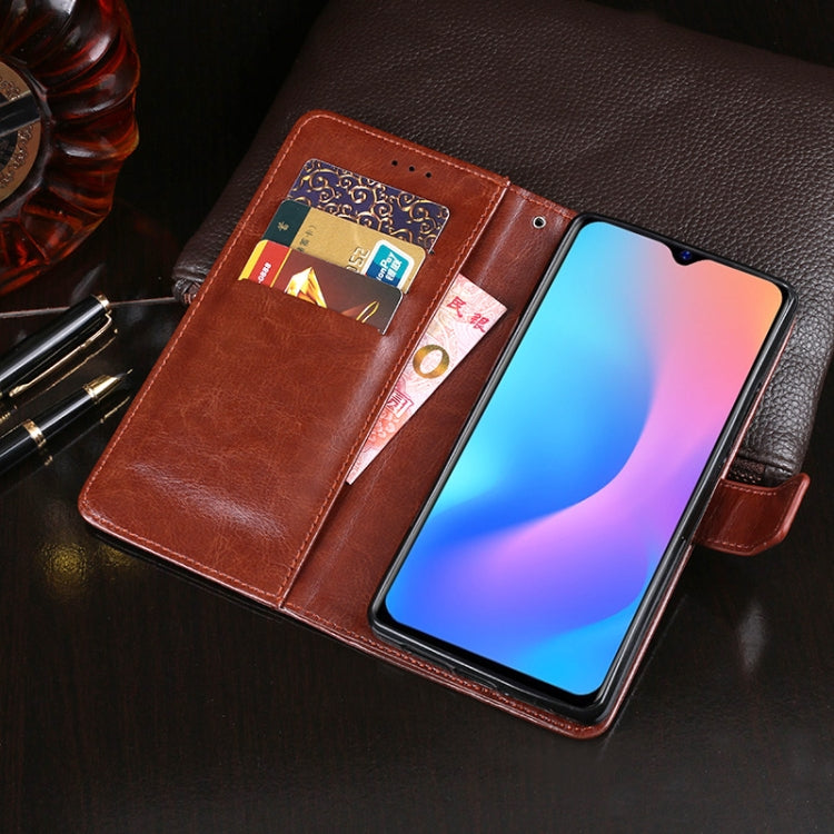 For Blackview A60 Pro idewei Crazy Horse Texture Horizontal Flip Leather Case with Holder & Card Slots & Wallet(White) - More Brand by idewei | Online Shopping South Africa | PMC Jewellery | Buy Now Pay Later Mobicred
