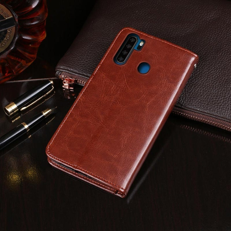 For Blackview A80 Pro idewei Crazy Horse Texture Horizontal Flip Leather Case with Holder & Card Slots & Wallet(Dark Blue) - More Brand by idewei | Online Shopping South Africa | PMC TechLife | Buy Now Pay Later Mobicred