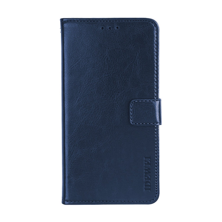 For Blackview R7 idewei Crazy Horse Texture Horizontal Flip Leather Case with Holder & Card Slots & Wallet(Dark Blue) - More Brand by idewei | Online Shopping South Africa | PMC Jewellery | Buy Now Pay Later Mobicred