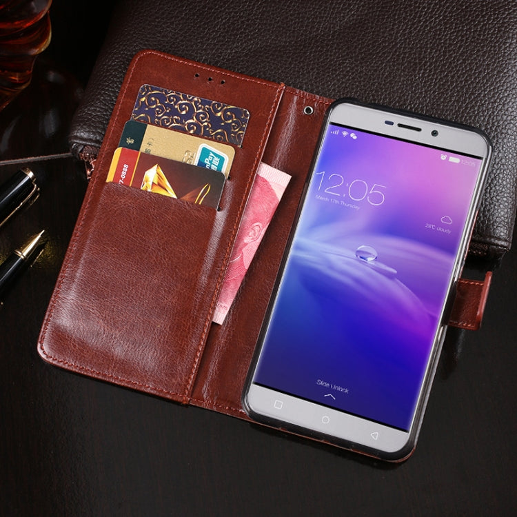 For Blackview R7 idewei Crazy Horse Texture Horizontal Flip Leather Case with Holder & Card Slots & Wallet(Red) - More Brand by idewei | Online Shopping South Africa | PMC TechLife | Buy Now Pay Later Mobicred