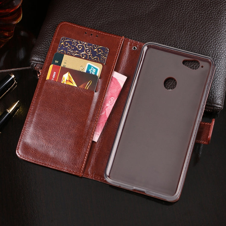 For Blackview R7 idewei Crazy Horse Texture Horizontal Flip Leather Case with Holder & Card Slots & Wallet(Rose Red) - free shipping - PMC TechLife - Order now!