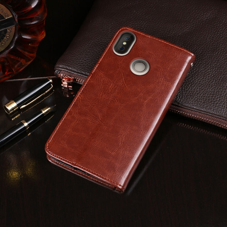 For Doogee X70 idewei  Crazy Horse Texture Horizontal Flip Leather Case with Holder & Card Slots & Wallet(Rose Red) - More Brand by idewei | Online Shopping South Africa | PMC TechLife | Buy Now Pay Later Mobicred