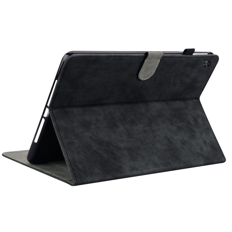 For Huawei MatePad SE Tiger Pattern Flip Leather Tablet Case(Black) - Huawei by PMC TechLife | Online Shopping South Africa | PMC TechLife | Buy Now Pay Later Mobicred