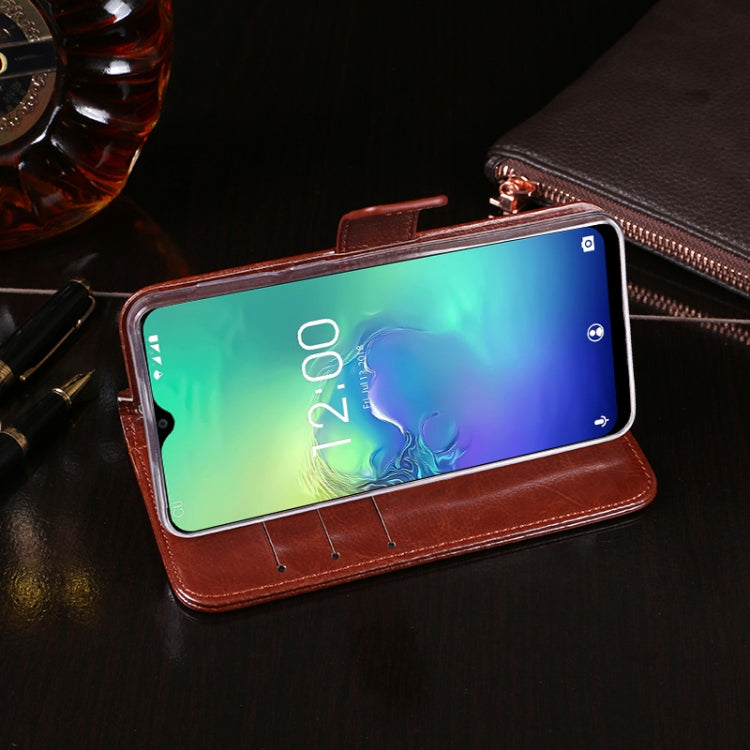 For Oukitel C15 Pro idewei  Crazy Horse Texture Horizontal Flip Leather Case with Holder & Card Slots & Wallet(Red) - More Brand by idewei | Online Shopping South Africa | PMC Jewellery | Buy Now Pay Later Mobicred