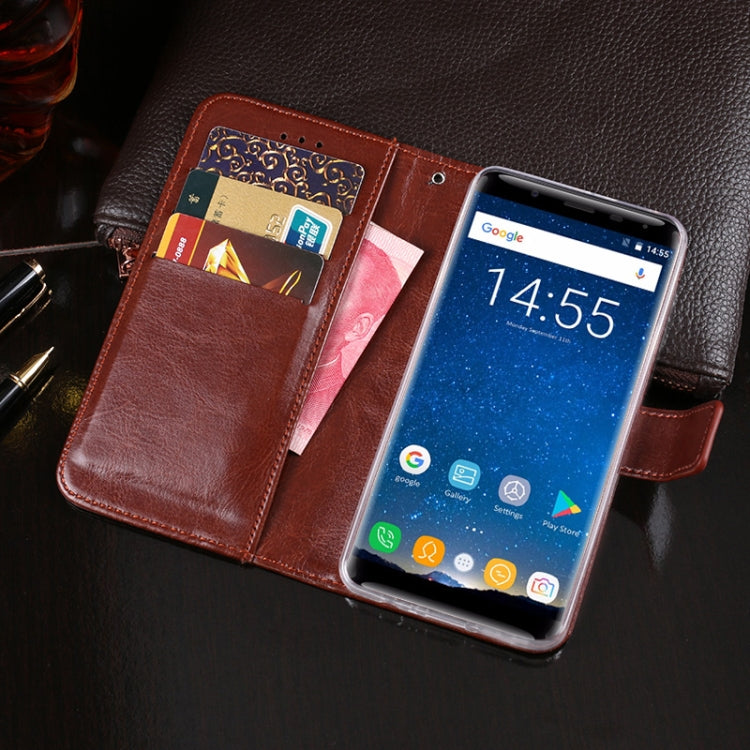 For Oukitel K5000 idewei  Crazy Horse Texture Horizontal Flip Leather Case with Holder & Card Slots & Wallet(Yellow) - free shipping - PMC Jewellery - Order now!