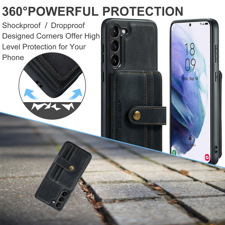 For Samsung Galaxy S24+ 5G JEEHOOD RFID Blocking Anti-Theft Magnetic Phone Case(Black) - Galaxy S24+ 5G Cases by JEEHOOD | Online Shopping South Africa | PMC Jewellery | Buy Now Pay Later Mobicred