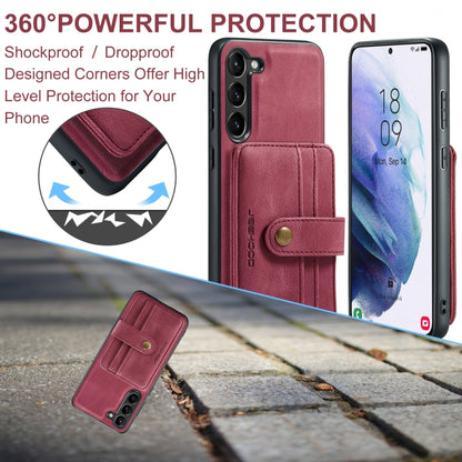 For Samsung Galaxy S24+ 5G JEEHOOD RFID Blocking Anti-Theft Magnetic Phone Case(Red) - Galaxy S24+ 5G Cases by JEEHOOD | Online Shopping South Africa | PMC Jewellery | Buy Now Pay Later Mobicred