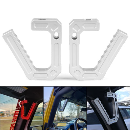 For Jeep Wrangler JK 2007-2018 Car Modification Aluminum Interior Handle(Silver) - Door Handles by PMC Jewellery | Online Shopping South Africa | PMC Jewellery | Buy Now Pay Later Mobicred