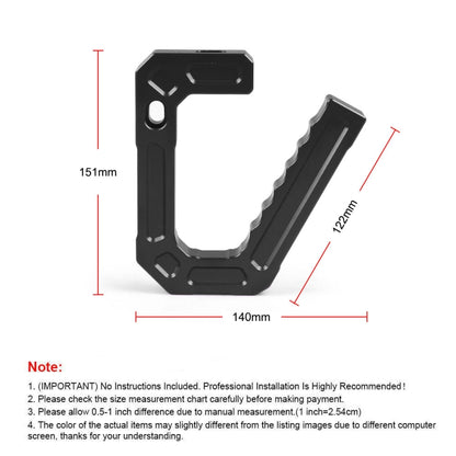 For Jeep Wrangler JK 2007-2018 Car Modification Aluminum Interior Handle(Silver) - Door Handles by PMC Jewellery | Online Shopping South Africa | PMC Jewellery | Buy Now Pay Later Mobicred