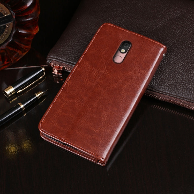 For LG Stylo 5 idewei Crazy Horse Texture Horizontal Flip Leather Case with Holder & Card Slots & Wallet(Black) - LG Cases by idewei | Online Shopping South Africa | PMC Jewellery | Buy Now Pay Later Mobicred