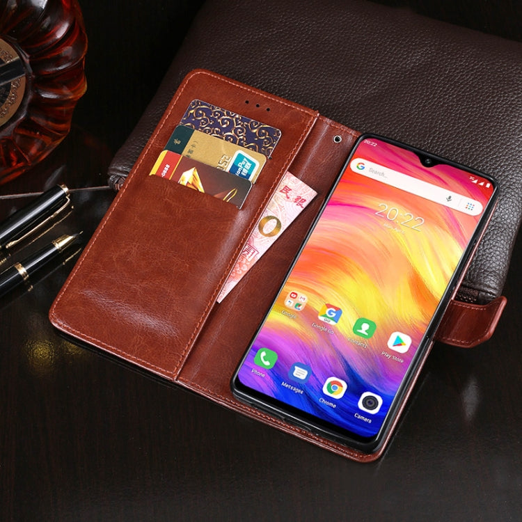 For Ulefone Note 7 idewei  Crazy Horse Texture Horizontal Flip Leather Case with Holder & Card Slots & Wallet(Yellow) - Ulefone Cases by idewei | Online Shopping South Africa | PMC Jewellery | Buy Now Pay Later Mobicred
