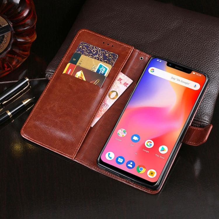 For Ulefone S10 Pro idewei  Crazy Horse Texture Horizontal Flip Leather Case with Holder & Card Slots & Wallet(Black) - More Brand by idewei | Online Shopping South Africa | PMC Jewellery | Buy Now Pay Later Mobicred