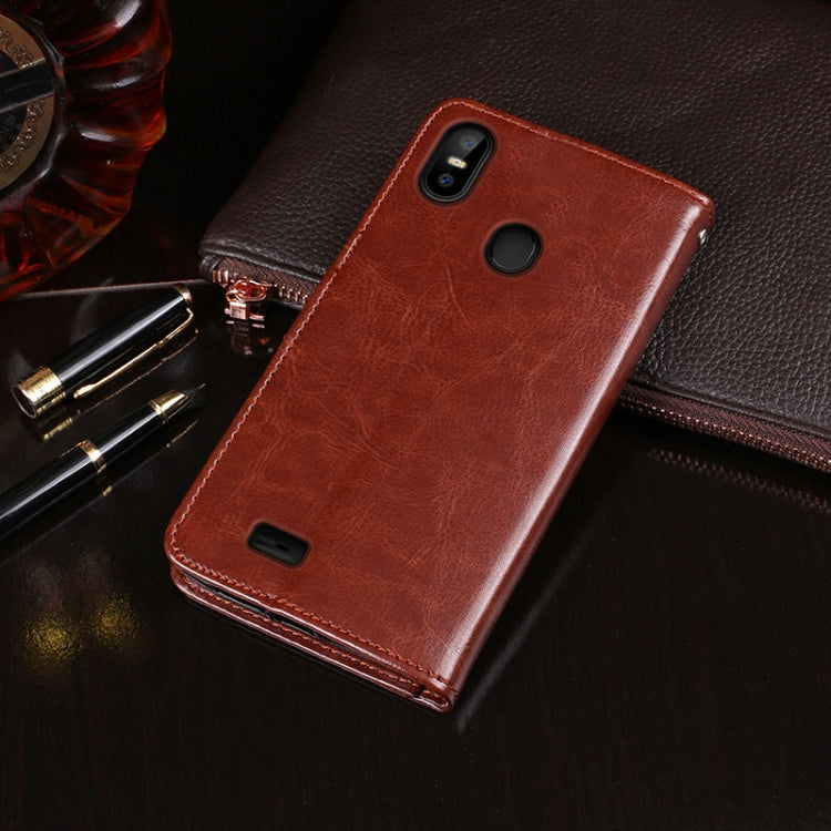 For Ulefone S10 Pro idewei  Crazy Horse Texture Horizontal Flip Leather Case with Holder & Card Slots & Wallet(Yellow) - Ulefone Cases by idewei | Online Shopping South Africa | PMC Jewellery | Buy Now Pay Later Mobicred