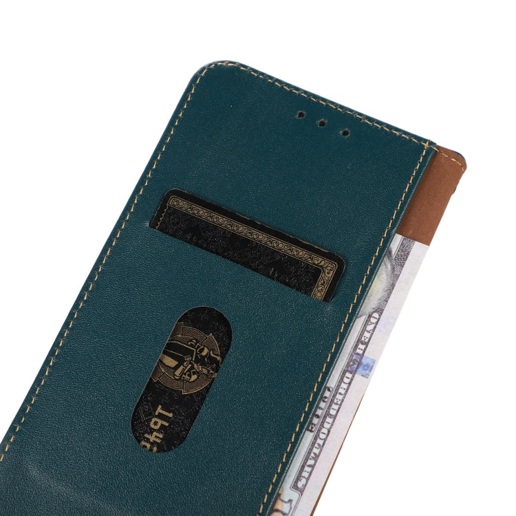 For Motorola Moto G53 5G KHAZNEH Nappa Top Layer Cowhide Leather Phone Case(Green) - Motorola Cases by PMC TechLife | Online Shopping South Africa | PMC TechLife | Buy Now Pay Later Mobicred