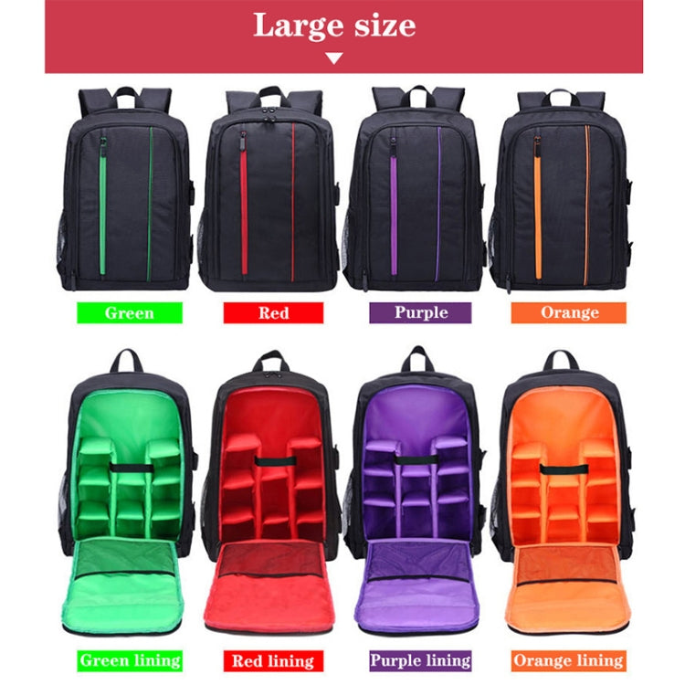 Outdoor Camera Backpack Waterproof Photography Camera Shoulders Bag, Size:33.5x25.5x15.5cm(Red) - Backpack by PMC TechLife | Online Shopping South Africa | PMC TechLife | Buy Now Pay Later Mobicred