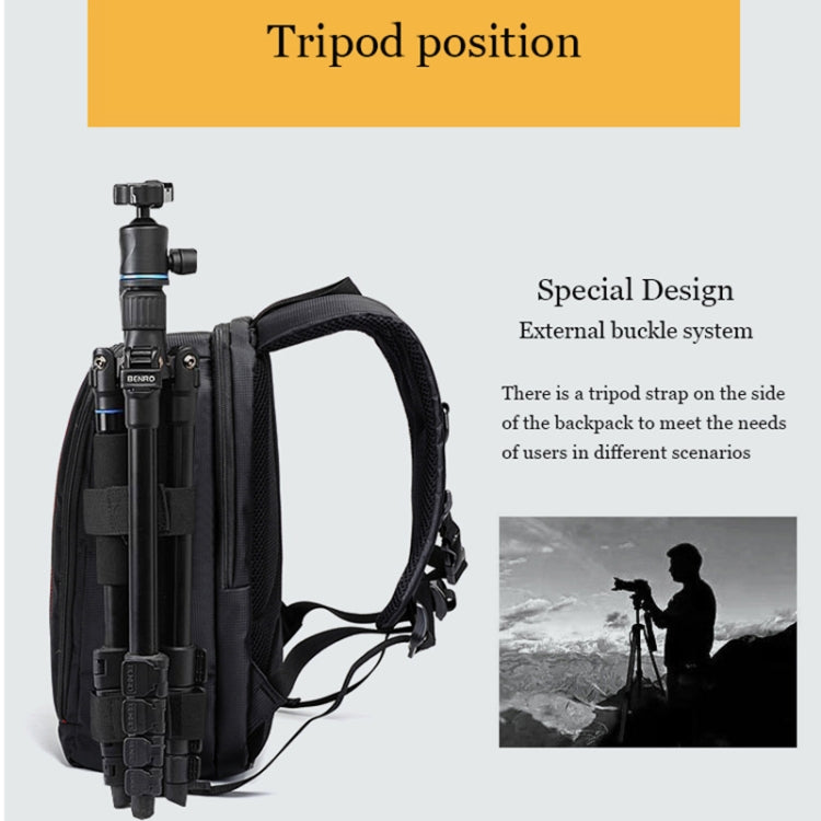 Outdoor Camera Backpack Waterproof Photography Camera Shoulders Bag, Size:33.5x25.5x15.5cm(Orange) - Backpack by PMC TechLife | Online Shopping South Africa | PMC TechLife | Buy Now Pay Later Mobicred