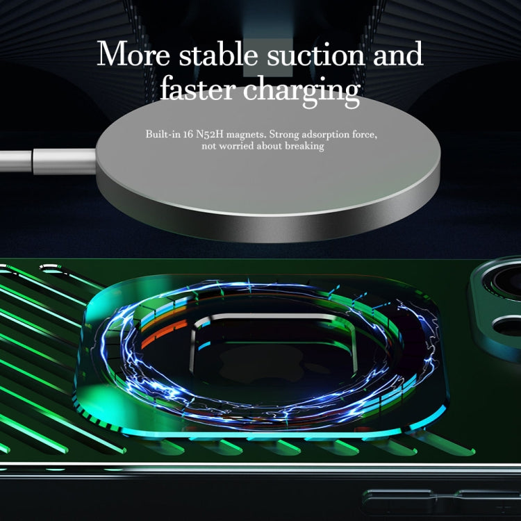 For iPhone 14 Plus R-JUST Square Round Mirror PC+TPU Phone Case(Black) - iPhone 14 Plus Cases by R-JUST | Online Shopping South Africa | PMC TechLife | Buy Now Pay Later Mobicred