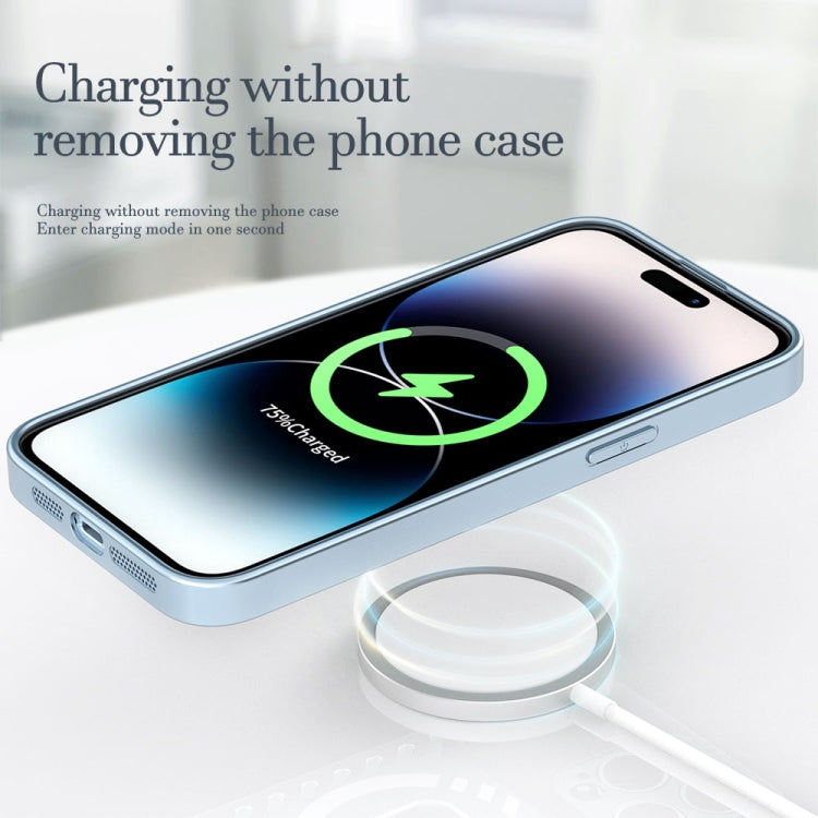 For iPhone 14 Pro R-JUST Square Round Mirror PC+TPU Phone Case(Black) - iPhone 14 Pro Cases by R-JUST | Online Shopping South Africa | PMC TechLife | Buy Now Pay Later Mobicred