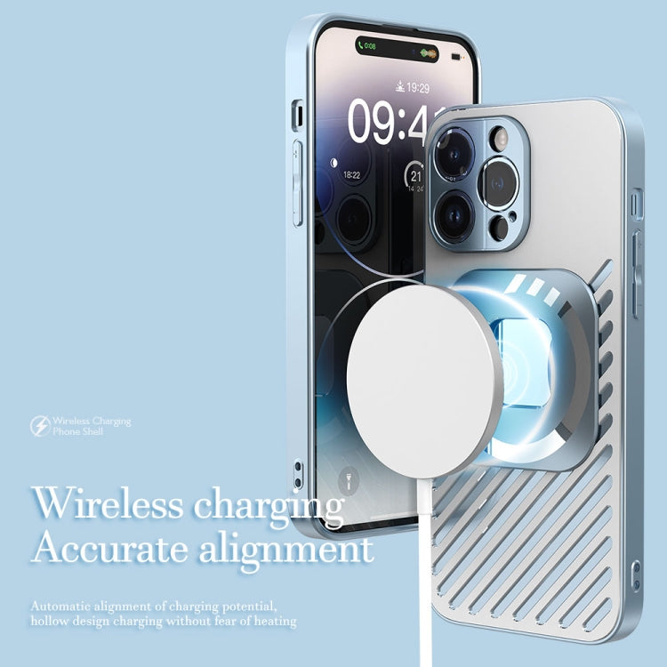 For iPhone 14 Pro Max R-JUST Square Round Mirror PC+TPU Phone Case(Green) - iPhone 14 Pro Max Cases by R-JUST | Online Shopping South Africa | PMC TechLife | Buy Now Pay Later Mobicred