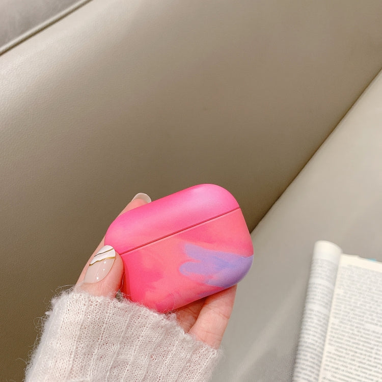 For AirPods Pro Ink Painting Water Sticker PC Earphone Case(Navy Blue) - For AirPods Pro by PMC Jewellery | Online Shopping South Africa | PMC Jewellery | Buy Now Pay Later Mobicred