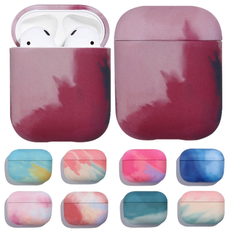 For AirPods 1 / 2 Ink Painting Water Sticker PC Earphone Case(Ink Rainbow) - For AirPods 1/2 by PMC Jewellery | Online Shopping South Africa | PMC Jewellery | Buy Now Pay Later Mobicred